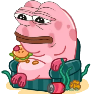 🐸 emoji Patrick PePe 🐸 - [ @PePe_Her3i ] Telegram sticker 1 of 120