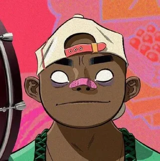 😈 emoji Рассел 3 @GorillazSticker Telegram sticker 21 of 120
