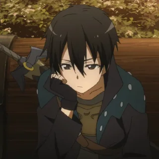 🗡 emoji Kirito Telegram sticker 7 of 46
