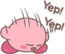 👍 emoji Kirby Telegram sticker 10 of 16