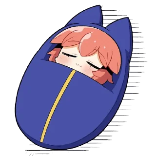 😴 Tamamo no Mae - by mikumikumiku, стикер Telegram 6 из 42