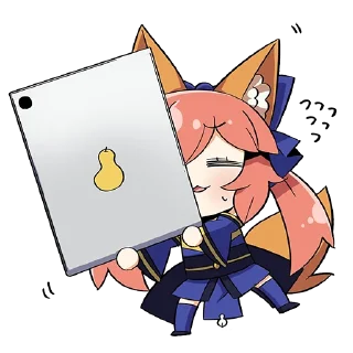 😣 Tamamo no Mae - by mikumikumiku, стикер Telegram 9 из 42