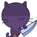 🔪 emoji Chaos Cat | @discord_stickers Telegram sticker 9 of 15