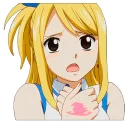 😪 emoji Lucy Heartfilia Telegram sticker 12 of 27