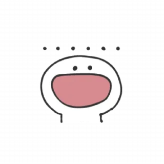😯 emoji Smile Person Doodles Emoji @SpoiledRabbits Telegram sticker 20 of 41