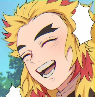 😅 emoji Rengoku @H4shira Telegram sticker 14 of 60
