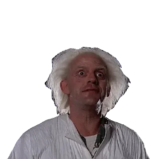 🙄 emoji BACK TO THE FUTURE @STIKERFORALL Telegram sticker 8 of 50