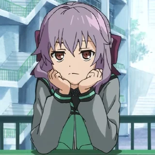 💜 emoji Shinoa Hiragi @xxTokyo_Art Telegram sticker 21 of 40