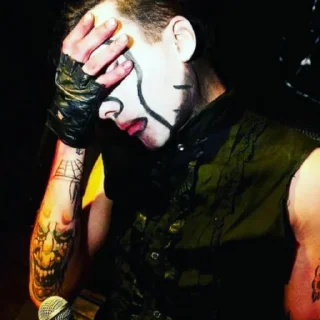 🍷 emoji Marilyn Manson @BarbieBoySwag Telegram sticker 19 of 120