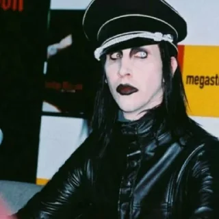 🍷 emoji Marilyn Manson @BarbieBoySwag Telegram sticker 14 of 120