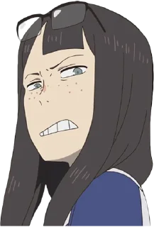 🤨 emoji Kanamori Sayaka - @bourros Telegram sticker 4 of 25