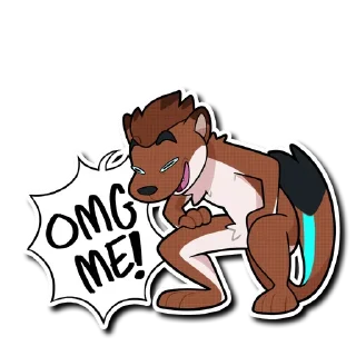 Sticker from Jules the Stoat
