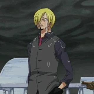 🎷 emoji ◈『 sanji 』◈ @ka_anime_sticker Telegram sticker 11 of 100