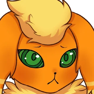 😕 emoji Vovo Flareon Telegram sticker 16 of 47