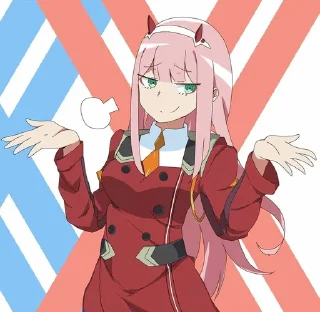 🥴 emoji zero two mood Telegram sticker 20 of 35