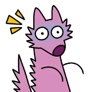 😱 emoji Stupid Pink Dog 2 Telegram sticker 17 of 35