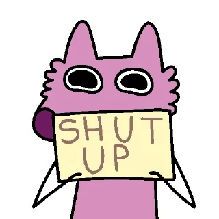 🤫 emoji Stupid Pink Dog 2 Telegram sticker 10 of 35
