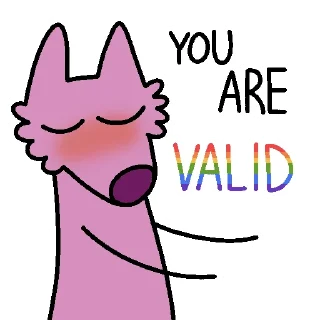 🏳️‍🌈 emoji Stupid Pink Dog 2 Telegram sticker 18 of 35