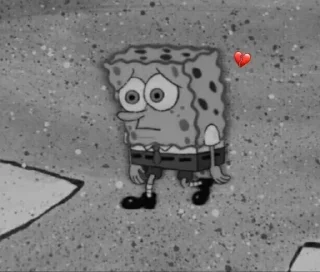💔 emoji I love SpongeBob Telegram sticker 16 of 93