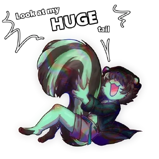 🦨 Minty by @vird_the_bird, Telegram sticker 21 of 29