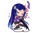 😓 emoji Cutie Chibi Aoki Lapis & Merli Telegram sticker 23 of 41