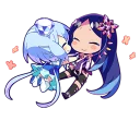 👭 emoji Cutie Chibi Aoki Lapis & Merli Telegram sticker 10 of 41