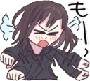 😡 emoji Menhera-chan distorted by @leggendarybitch Telegram sticker 20 of 30