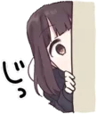 😟 emoji Menhera-chan distorted by @leggendarybitch Telegram sticker 1 of 30