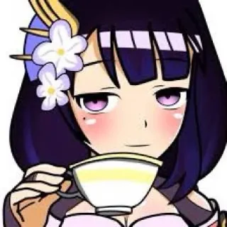 🍵 Raiden shogun - @tenkyuuchimata, sticker Telegram 11 sur 38