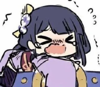 😓 Raiden shogun - @tenkyuuchimata, sticker Telegram 9 sur 38