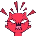😡 Chaos Cat | @discord_stickers, стікер Telegram 12 з 15