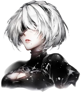 😗 2B by @Nihilistic, sticker Telegram 19 sur 37