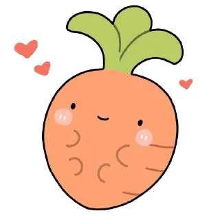🥕 🐾Kawaii @Lindadotwav, Telegram sticker 9 of 37