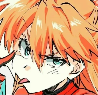 🌟 Asuka langey, Telegram sticker 16 of 23
