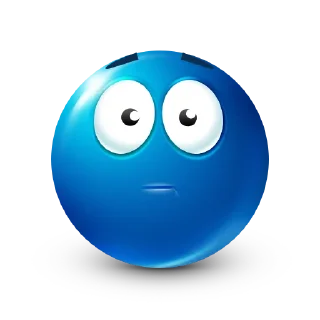 😐 Blue Emoji @bluemojis, стікер Telegram 9 з 113