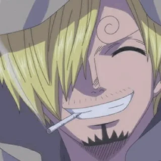 🎷 ◈『 sanji 』◈ @ka_anime_sticker, Telegram sticker 8 of 100