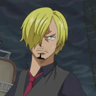 🎷 ◈『 sanji 』◈ @ka_anime_sticker, Telegram sticker 10 of 100