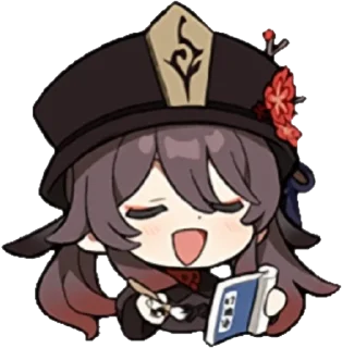 🖊 Genshin reacts @carlysticker, Telegram sticker 4 of 61