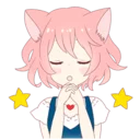 🙏 A Cute Little Cat Girl @Nekosticker, стікер Telegram 17 з 39