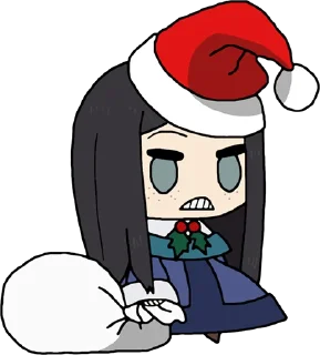 🎅 Kanamori Sayaka - @bourros, Telegram sticker 24 of 25