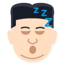 😴 Kim Jong Un says, sticker Telegram 15 sur 26