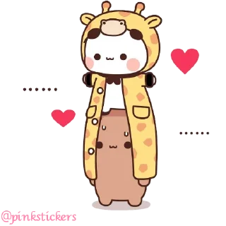 🧥 Panda & Bear 🌸@pinkstickers🌸, sticker Telegram 7 sur 65
