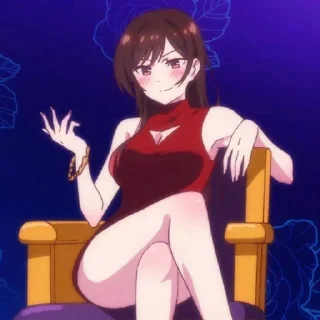 ⭐️ Chizuru Mizuhara - @lilsumi, sticker Telegram 9 sur 53