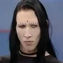 💀 marilyn manson💀, стикер Telegram 10 из 38