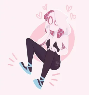 🕷 Spider-Gwen by @Headless_Reap3r, Telegram sticker 19 of 30