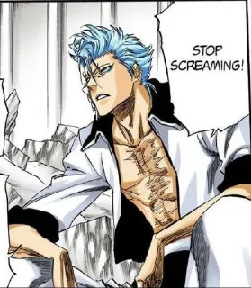 😒 Grimmjow By @Headless_Reap3r, Telegram sticker 10 of 30