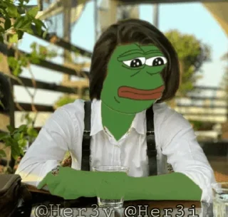 🐸 Pepe <3> 🐸 @Pepe_Her3i, стікер Telegram 1 з 120