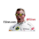 😵 Kimi Räikkönen - F1iran.com, стикер Telegram 1 из 22