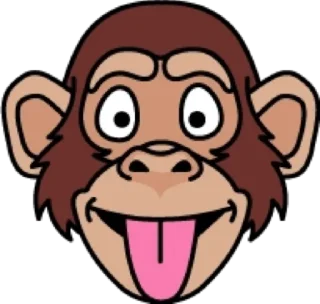 😛 Обезьяна @modnyashki_vip, sticker Telegram 11 sur 25