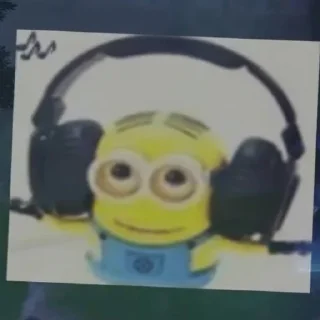 🎧 миньони хаус, стікер Telegram 5 з 30